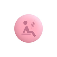 Hot Bath -  Modern App Button