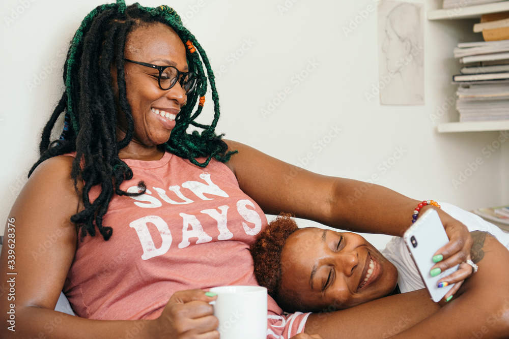 Canvas Prints lesbian couple love