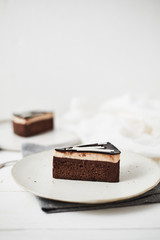 tasty homemade chocolate cake.