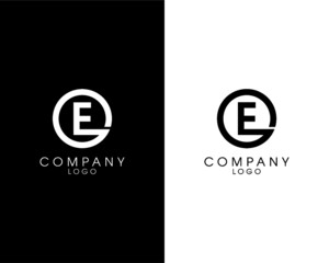 Letter OE, EO initial logotype company name design. vector logo for business and company identity