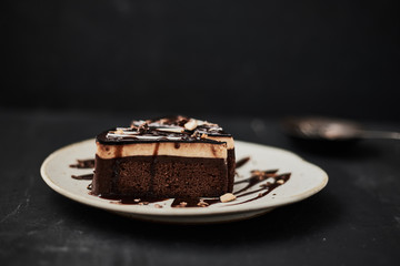 tasty homemade chocolate cake.