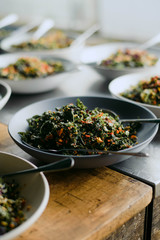 Beautiful Kale Salad in Bowl 