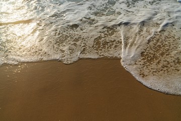 Strand,Wasser von oben