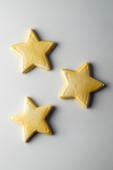 Fototapeta na wymiar Sugar cookies in the shape of stars
