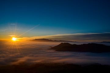 Sunset from a nearby town