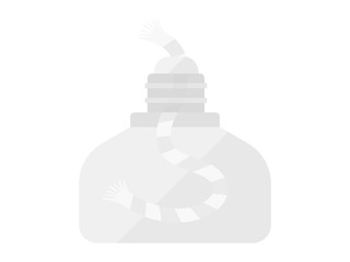 アルコールランプのイラスト