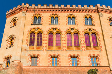 Fototapeta na wymiar 12 September 2019. The Barolo Castle in Piedmont region, Italy