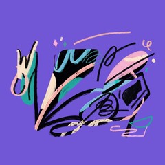 Abstract background painting pencil texture