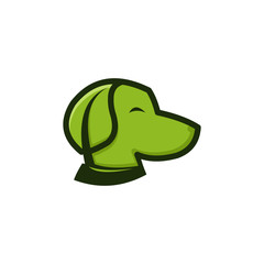 dog and leaf