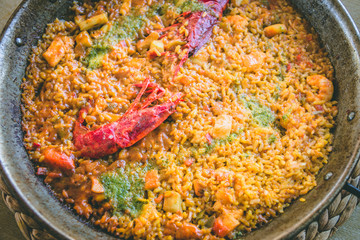 Paella preparada