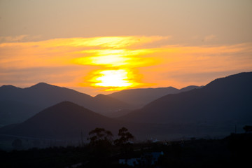 mountain range in little karoo, eastern cape, south africa