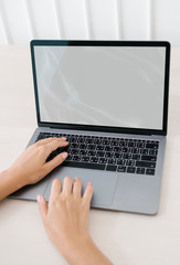 Laptop screen mockup