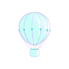 hot air balloon isolated