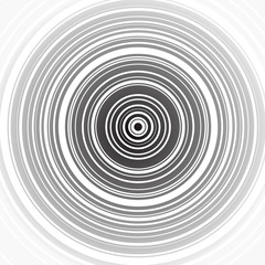 Black and white circular pattern with concentric circles. Centered symmetric circle.
