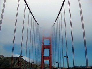 Golden Gate Bridge At Dusk