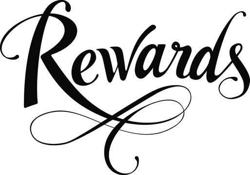 Rewards - custom calligraphy text