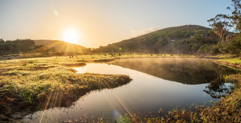 Gourits River African Landscape with early sunrise