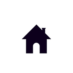 Home icon on white background.