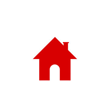 recommend clip art: Home icon on white background.