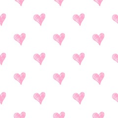 Heart shaped Seamless pattern for valentine's day, mother's day celebrations. Love related items. Home decoration printable. Design element, invitation, celebration related printable card 