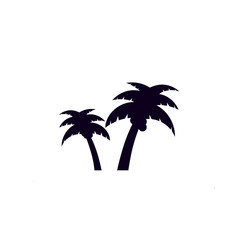 Fototapeta na wymiar Palm tree icon on white background.