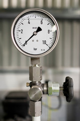 Hydraulic manometer on the instalation site, Czech Republic