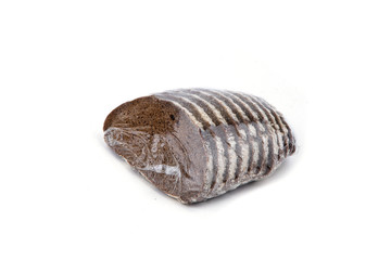 bread, sliced bread in the package, white background