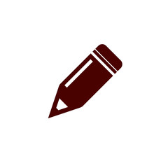 pencil icon on white background.