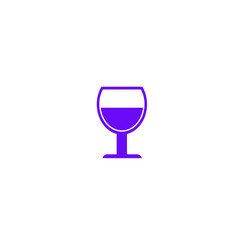 alcohol drinks icon on white background.