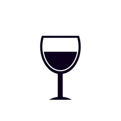 alcohol drinks icon on white background.