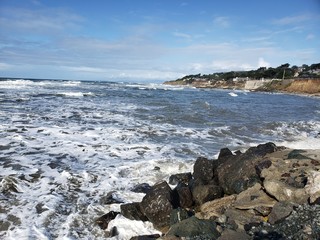 coastal surf ocean scene