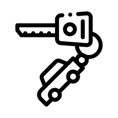 car keys icon vector. car keys sign. isolated contour symbol illustration