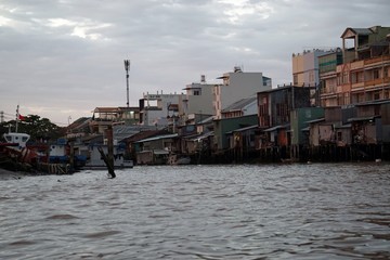 Fototapeta premium rural life in can tho in southern vietnam