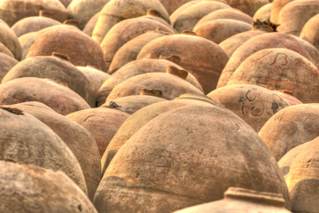 Fototapeta premium Ancient Wine Jugs in Ica, Peru