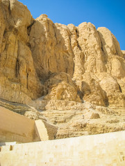 Mountains near Anscient Temple of Karnak in Luxor - Ruined Thebes Egypt
