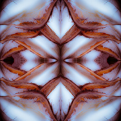 Abstract Mosaic Background ilustration, symmetrical kaleidoscope pattern, geometric mandala graphic design - 339654392
