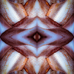 Abstract Mosaic Background ilustration, symmetrical kaleidoscope pattern, geometric mandala graphic design - 339654523