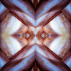 Abstract Mosaic Background ilustration, symmetrical kaleidoscope pattern, geometric mandala graphic design - 339654937