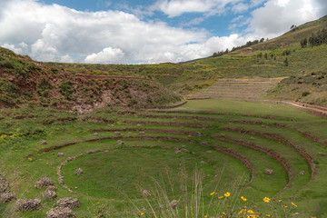 Moray agricultural laboratories of Incas in Peru