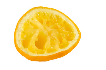 Half a lemon squeezed out