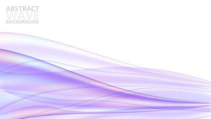 Abstract vector background with dynamic colorful waves. Modern color abstract background with blue wave curves. Vector template for website.