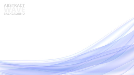 Abstract vector background with dynamic colorful waves. Modern color abstract background with blue wave curves. Vector template for website.