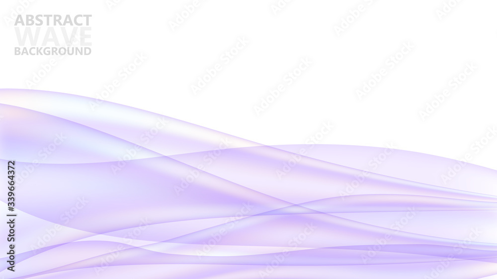 Aufkleber Abstract vector background with dynamic colorful waves. Modern color abstract background with purple wave curves. Vector template for website.