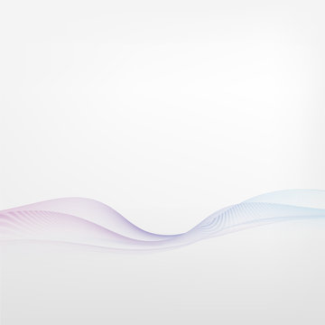 abstract background with thin light line blue and purple color. Minimal style wave pattern
