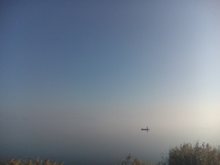 morning mist over the river