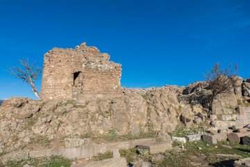 The ruins of the ancient city of Bergama in Turkey.

