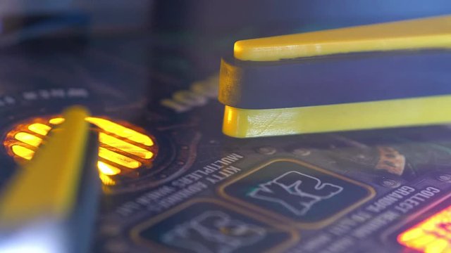Vintage Pinball game in 4K Slow motion 60fps
