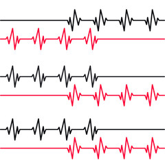 Cardiology line, vector, background illustration 