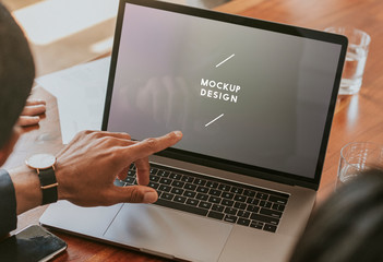 Laptop screen mockup