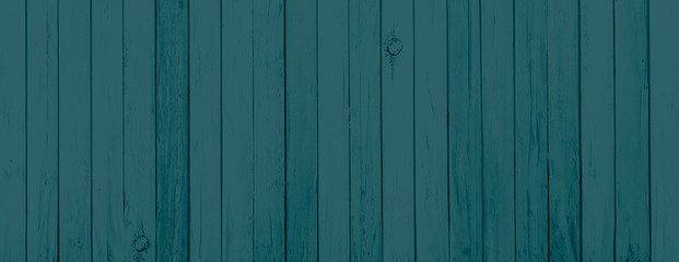 Obraz premium Faded blue gray reclaimed wood surface with aged boards. Wooden planks with grain and texture. 